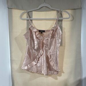 Lulus satin top light pink size:S